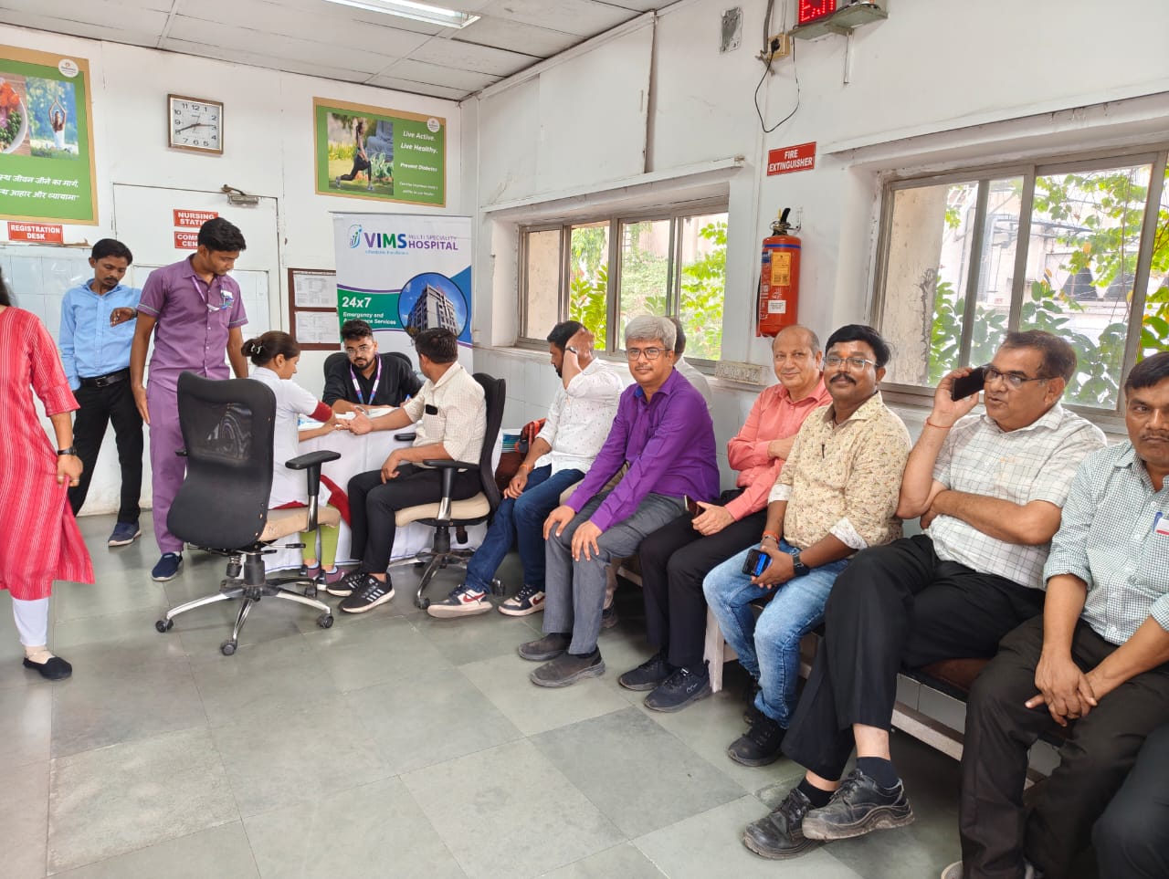 VIMS Hospital Organizes Community Health Check-Up Camp